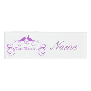 Just Married Newlyweds Thunder_Cove Namenschild