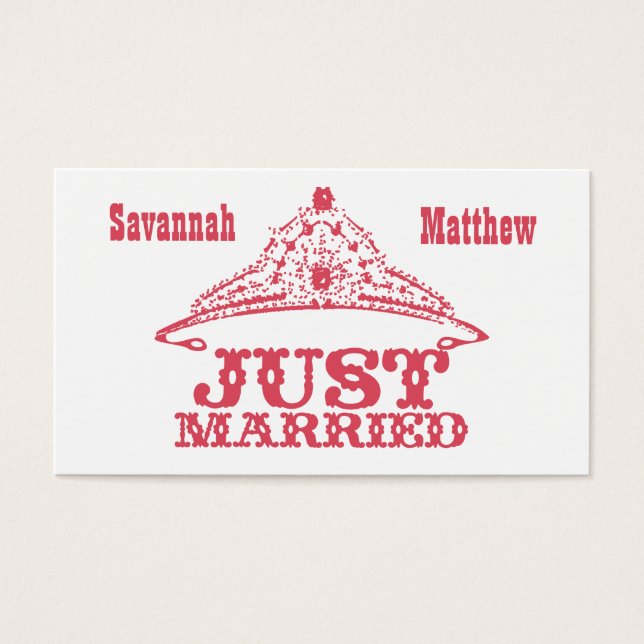 Just Married Princess Bride Tiara Weddings (Vorderseite)