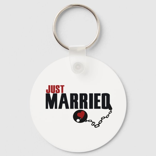 Just Married Schlüsselanhänger (Vorderseite)
