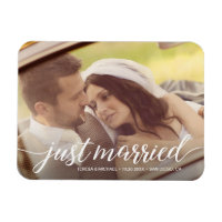 Just Married Script Overlay Custom Wedding Foto