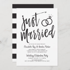 Just Married Script | Post Wedding Party Einladung