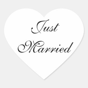 Just Married Sticker