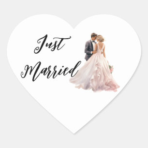 Just Married Sticker