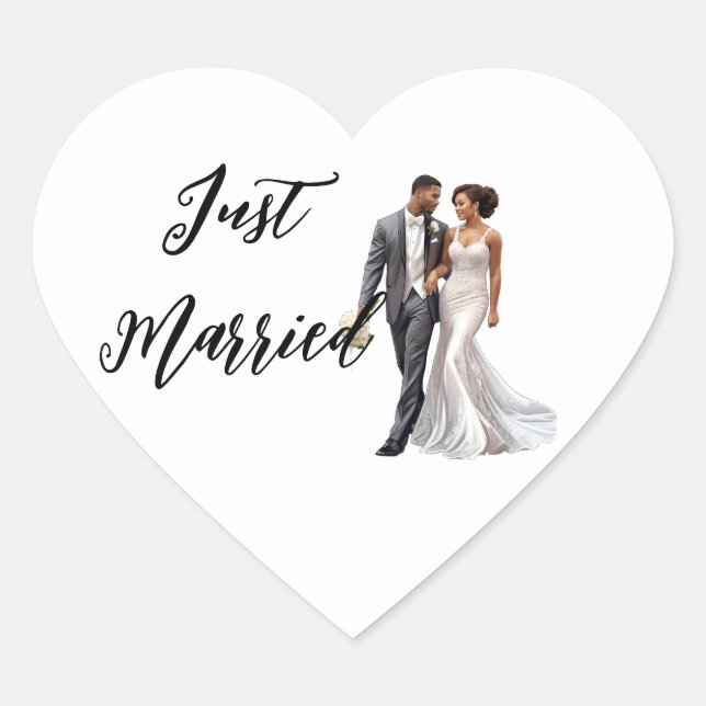 Just Married Sticker (Devant)