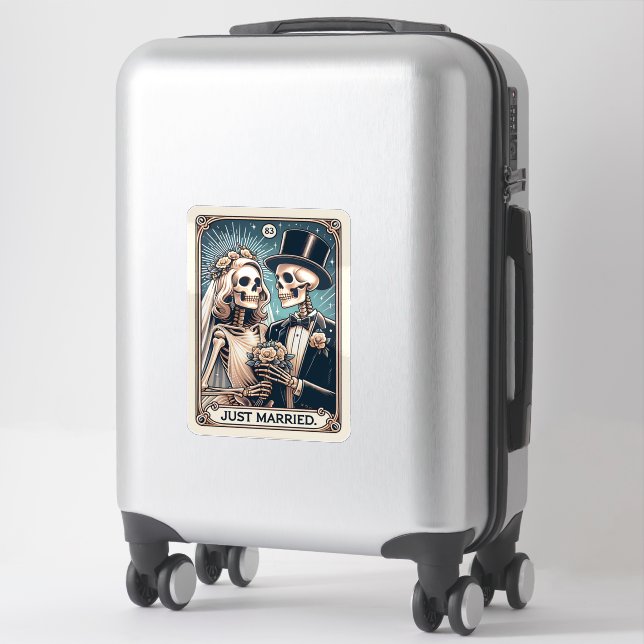 Just Married Tarot Card Aufkleber (Koffer)