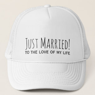 Just Married to the Liebe My Life Romantic Truckerkappe