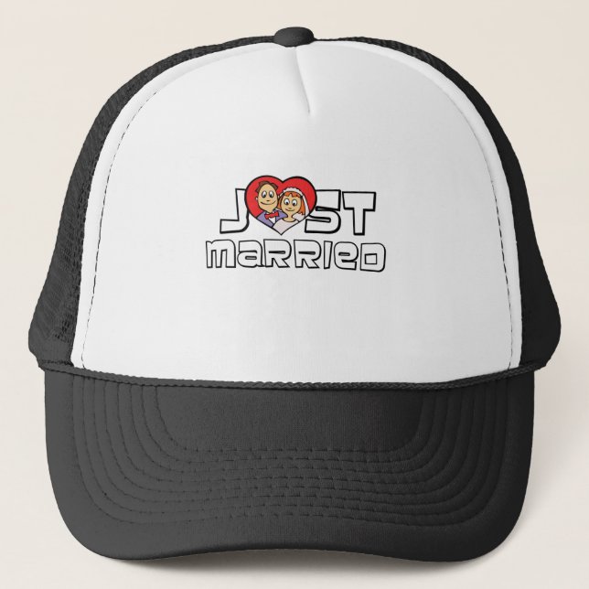 Just Married Truckerkappe (Vorderseite)
