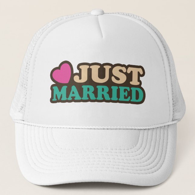 Just Married Truckerkappe (Vorderseite)