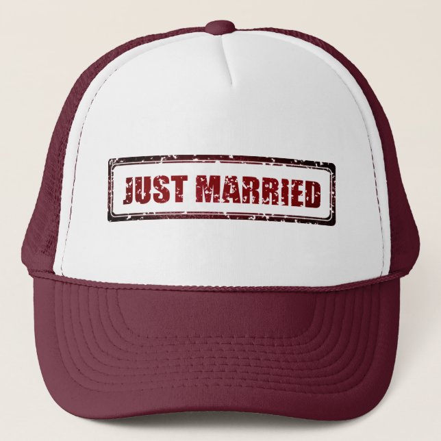 Just Married Truckerkappe (Vorderseite)