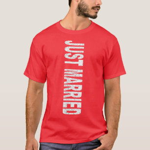 Just Married White erschüttert Tet Novelty neu T-Shirt