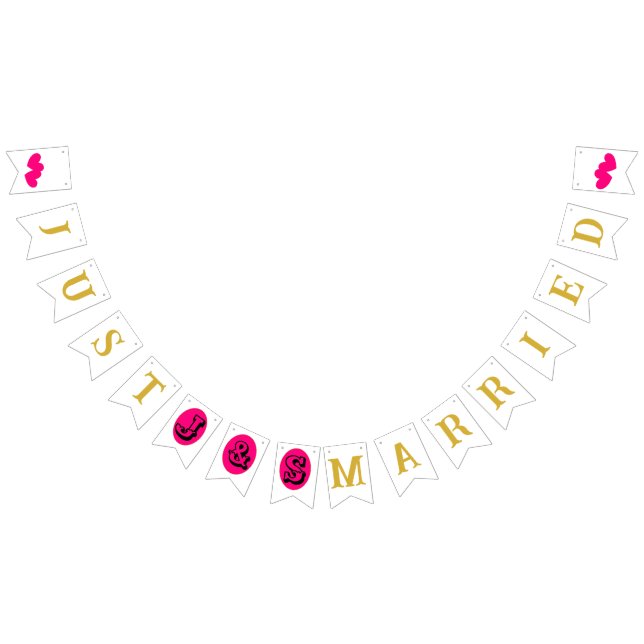 "Just Married" Wimpelkette (Alle)