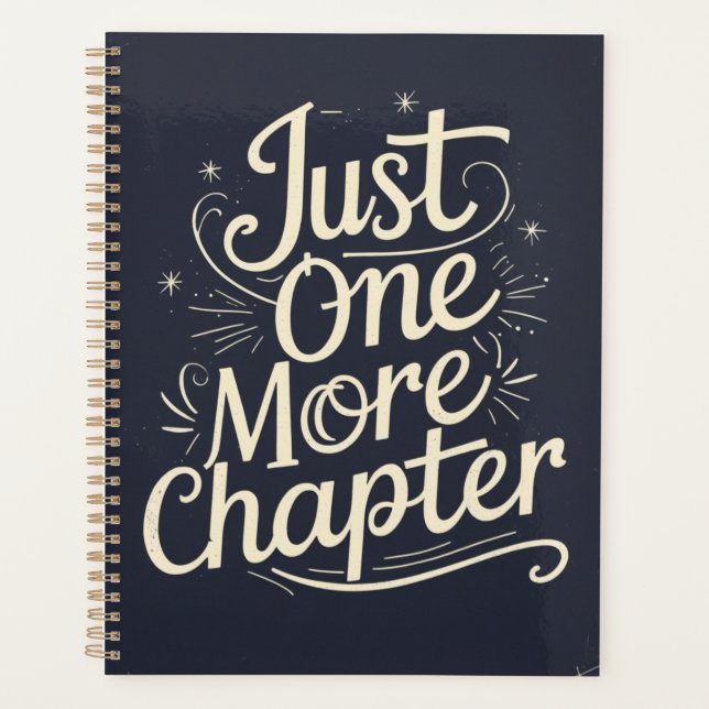 Just One More Chapter – Book Lover Reading Planer (Vorderseite)