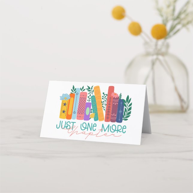 Just One More Chapter – Floral Book Lover Treuekarte (Vorderseite)