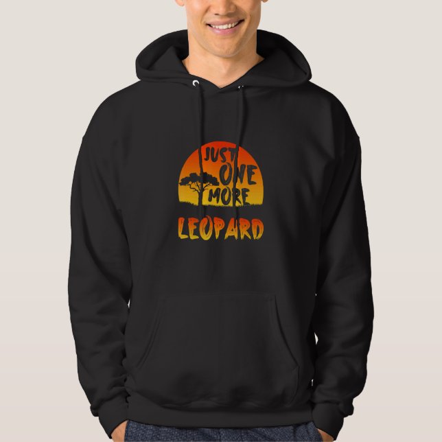 Just One More Leopard Inspirational Endangered Ani Hoodie (Vorderseite)