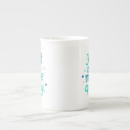Just One More Query Bone China Mug Prozellantasse