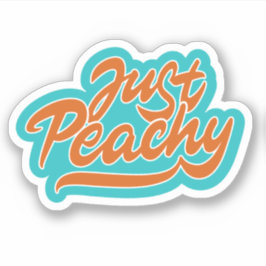 Just Peachy Aufkleber