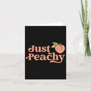 Just Peachy Retro 70er Georgia Pfirsiche Sommer Ob Karte