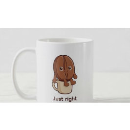 Just Right Coffee Bean Charakter Kaffeetasse