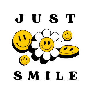 Just Smile Daisy#glückydaisy #smileflower #daisyvi Jumbo Stoffbeutel