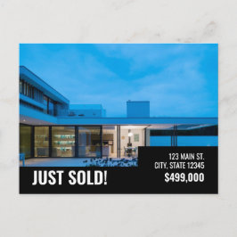 Just Sold - Black Modern - Postcard Postkarte
