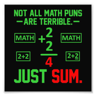 Just Sum Mathe Lehrer Mathematik Mathematik Studen Fotodruck