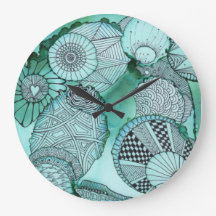 Just Teal Acrylic Wall Clock