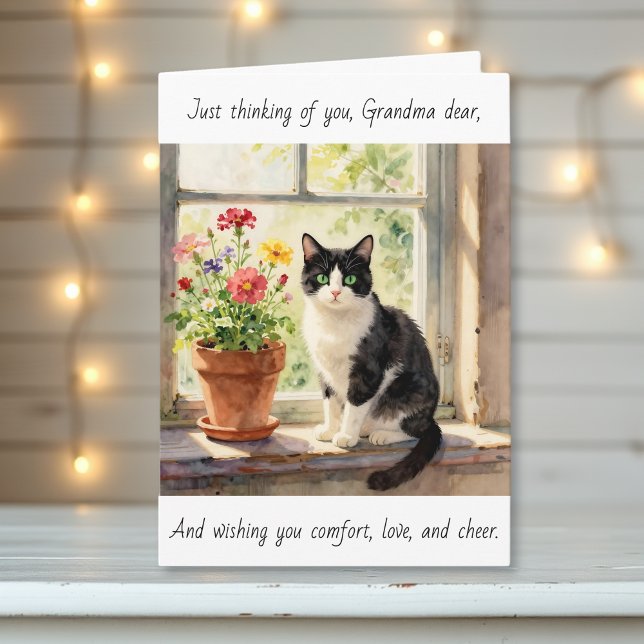 Just Thinking of You Grandma | Sweet Poem Karte (Von Creator hochgeladen)