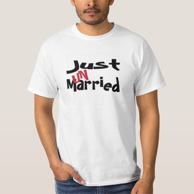 Just Un Verheiratet Tshirt (Vorderseite)