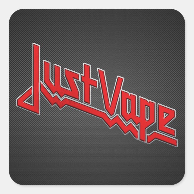Just Vape Quadratischer Aufkleber (Vorderseite)
