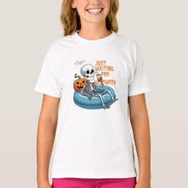 Just Waiting for Halloween – Funny Spooky T-Shirt
