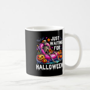 Just Wart für Halloween Skeleton Spooky Vibe Su Kaffeetasse
