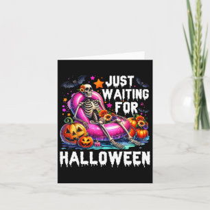 Just Wart für Halloween Skeleton Spooky Vibe Su Karte