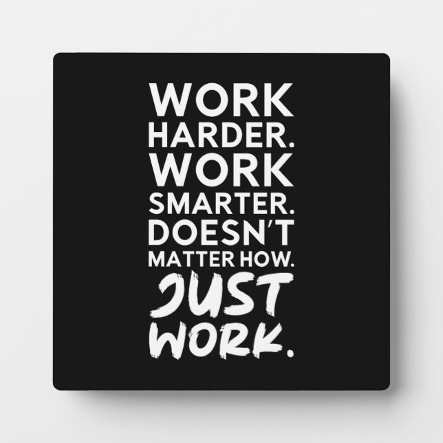 Just Work - Gym, Hustle, Erfolg, Motivierend Fotoplatte (Vorderseite)