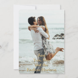 "Just you, Me and the endless Horizon" Romantik Einladung