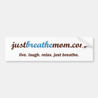 JustBreatheMom.com-Autoaufkleber Autoaufkleber