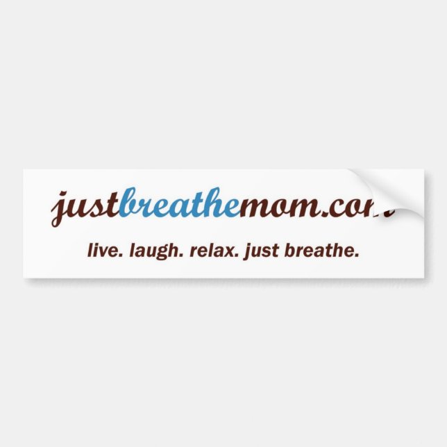 JustBreatheMom.com-Autoaufkleber Autoaufkleber (Vorne)