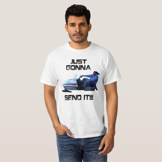 Juste allant lui envoyer Larry drôle le T-shirt (Devant entier)