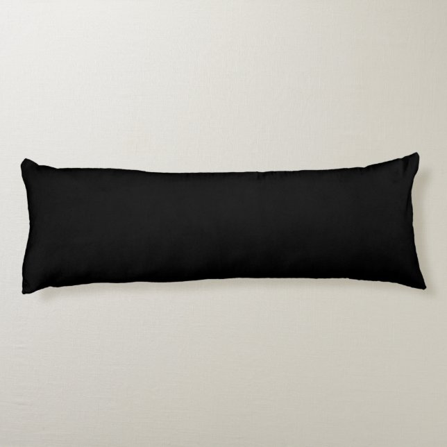 Juste code hexadécimal noir 000000 lumbar coussin (Dos)