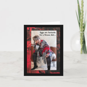 Juste des oeufs ou autre carte de voeux pliée