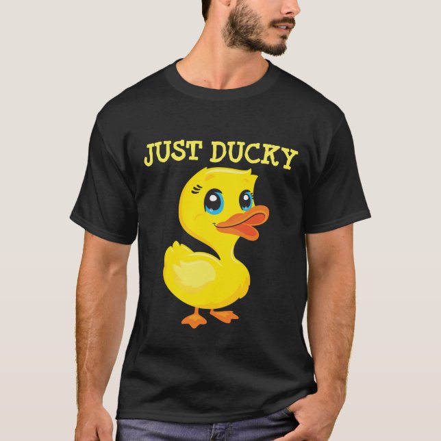 JUSTE DUCKY RETRO DUCK T-SHIRTS TEE - SHIRTS (Devant)