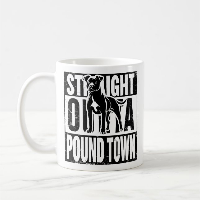 Juste En Dehors De Pound Town Mug (Gauche)