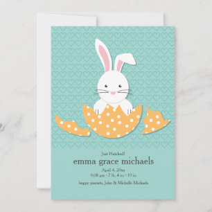 Juste faire-part de naissance haché