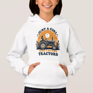 Juste fille qui aime Tracteurs Tractor Lover Vinta