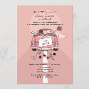 Juste invitation mariée de brunch de mariage de