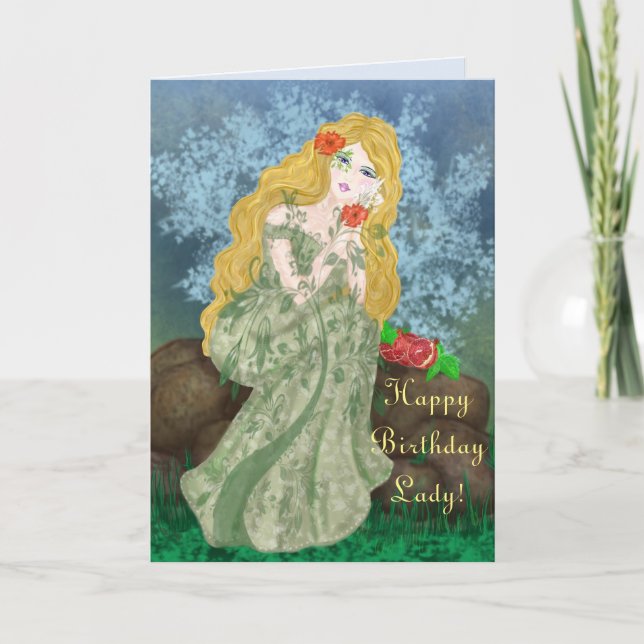 JUSTE JOLIE CARTE D'ANNIVERSAIRE (Devant)