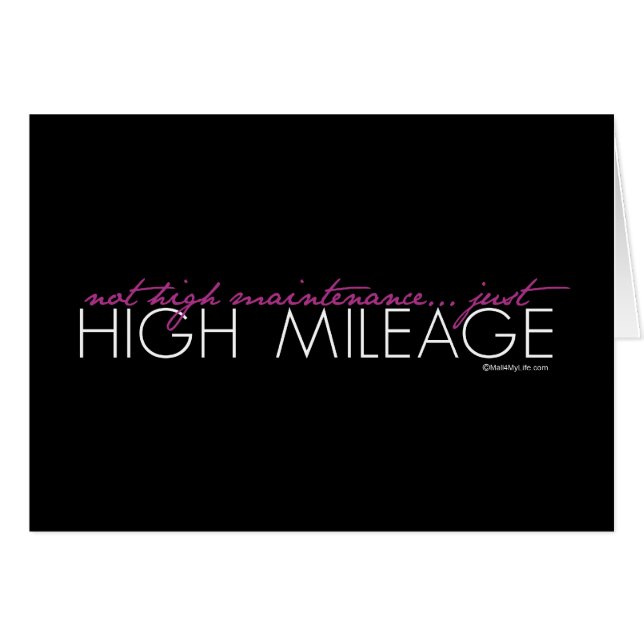 Juste kilomètrage élevé (Devant horizontal)