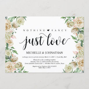 Juste l'amour, Carte d'invitation pour la réceptio