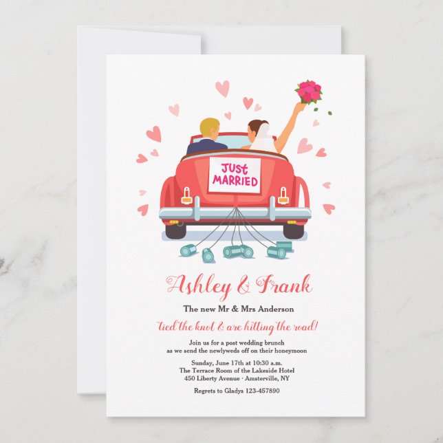 Juste marié (Blonde Groom) Invitation (Devant)