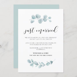 Juste marié faire-part mariage de verdure