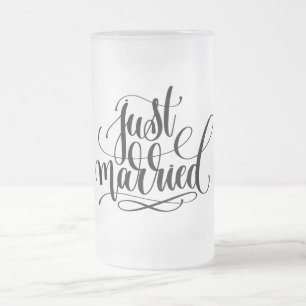 Juste Marié Mariage Froid Verre Beer Mug